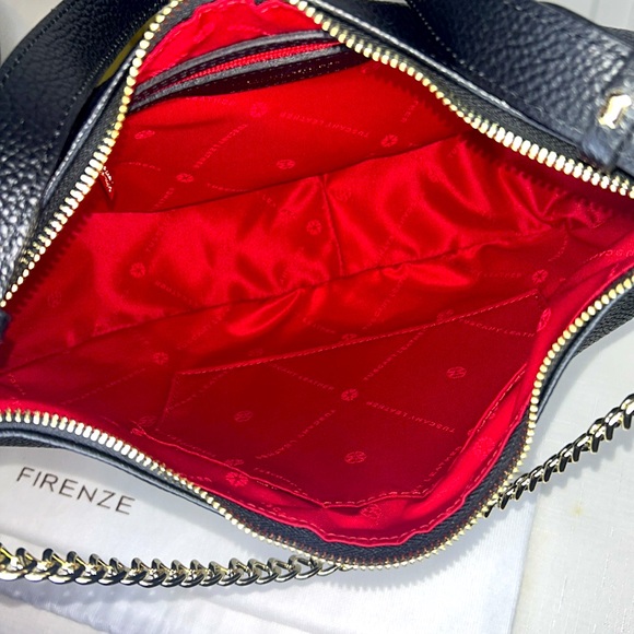 Tuscany Leather Handmade in Italy, Black and Gold Satchel with Dust Bag & COA - Picture 10 of 17